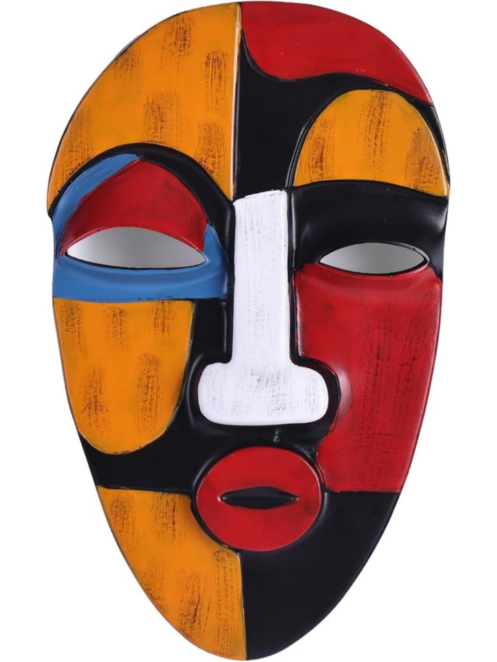 Abstract African Tribal Mask Wall Art Sculpture for Home Decor - Living Room